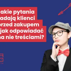 Dziewczyna w okularach i kaszkiecie zastanawia się nad pytaniami klientów. Jak odpowiadać na nie treściami? vsm.